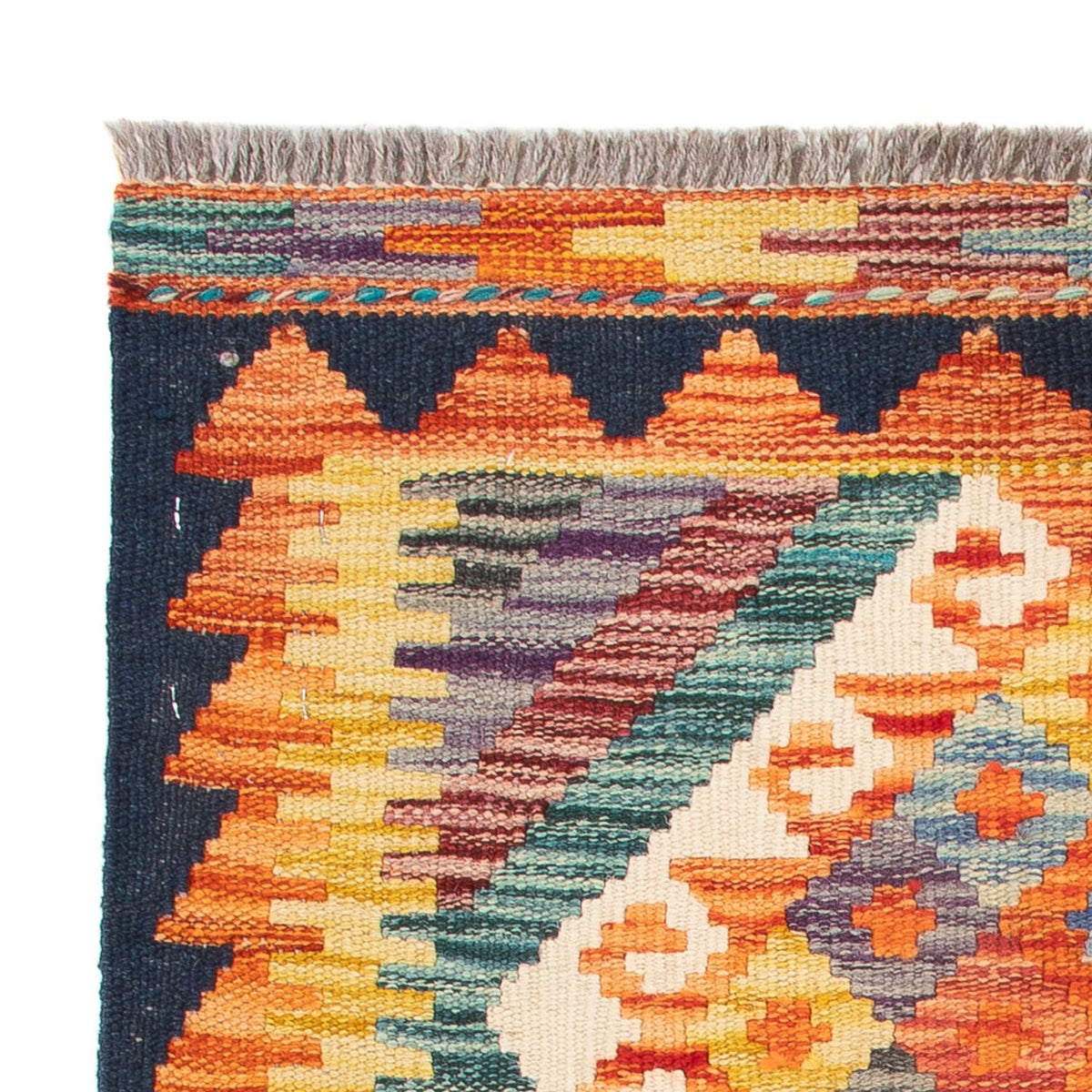 Kelim Teppich - Splash - 85 x 62 cm - mehrfarbig