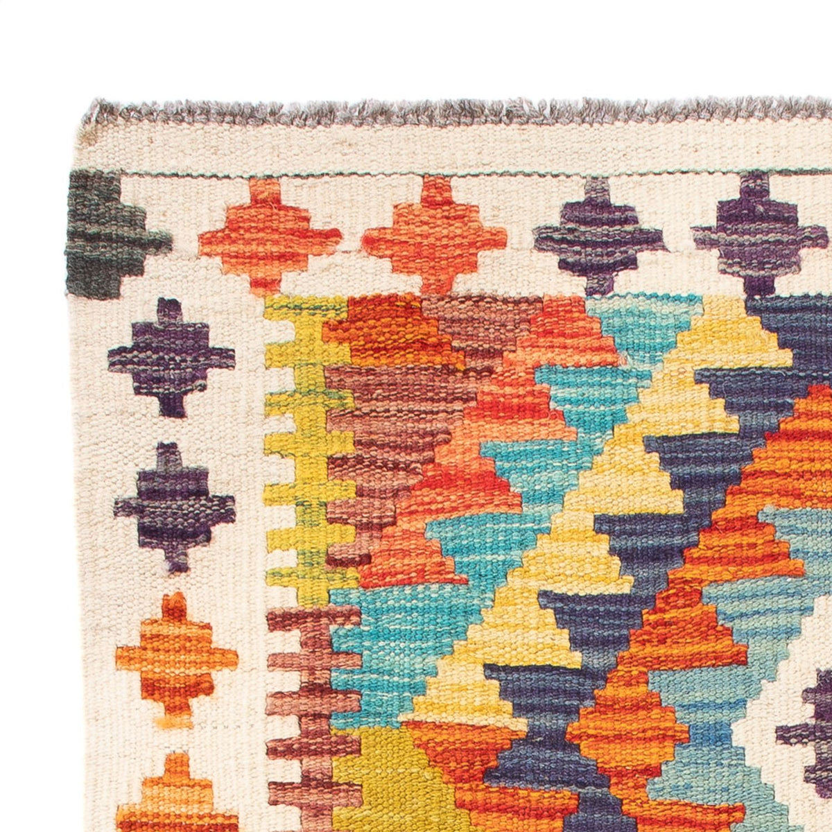 Kelim Teppich - Splash - 84 x 62 cm - mehrfarbig