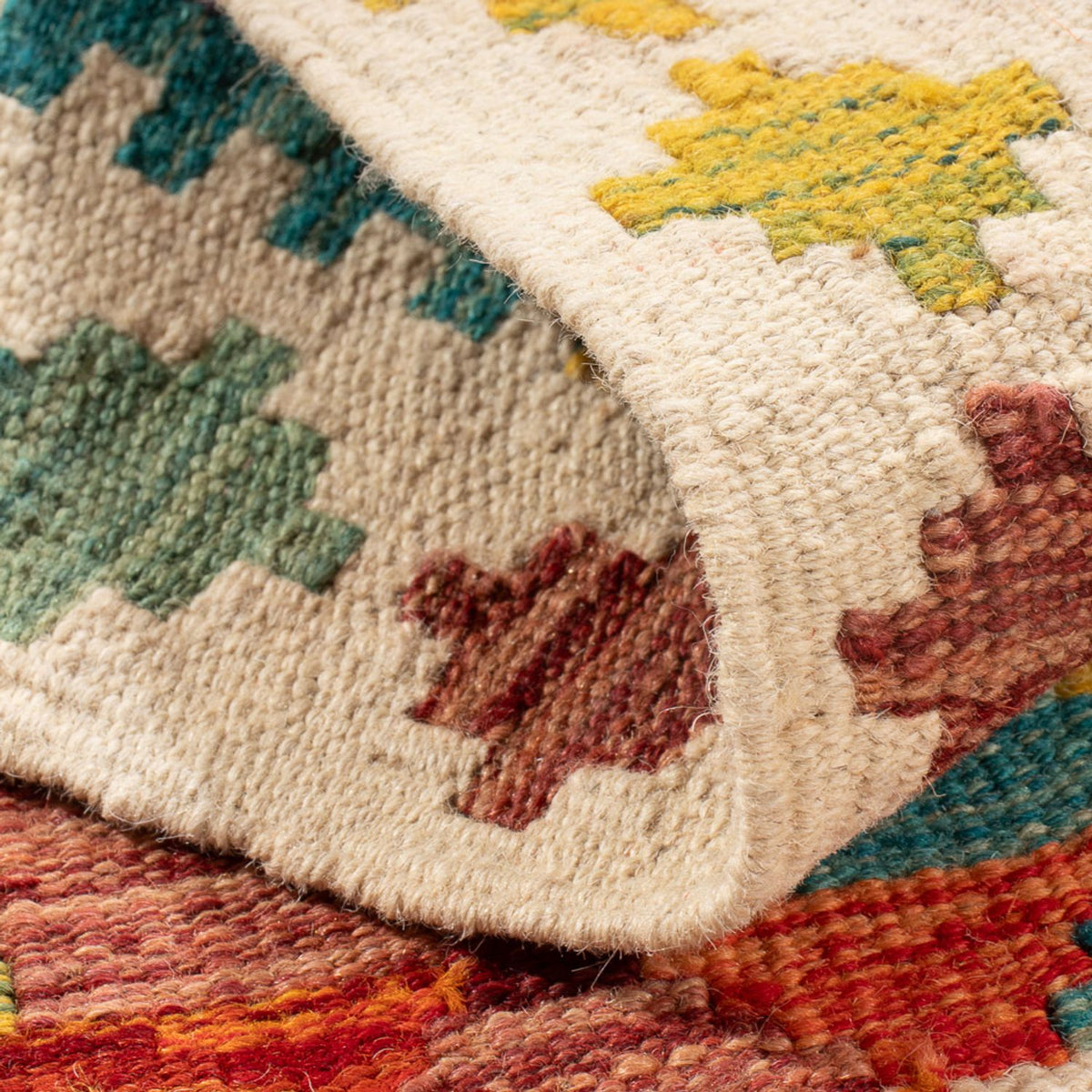 Kelim Teppich - Splash - 84 x 62 cm - mehrfarbig