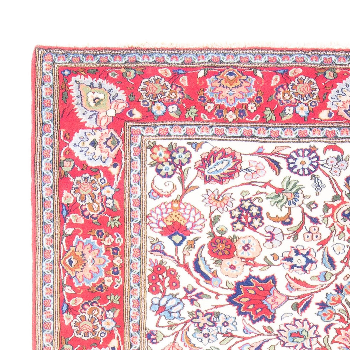 Ghom Teppich 150x202cm - Perserteppich - hellblau