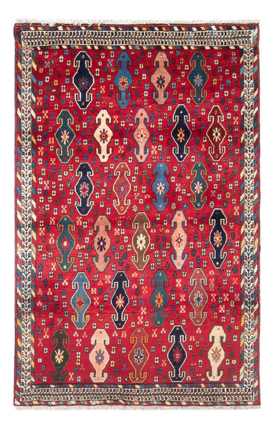 Afshar Sirjan Teppich 110x183cm - Perserteppich - rot