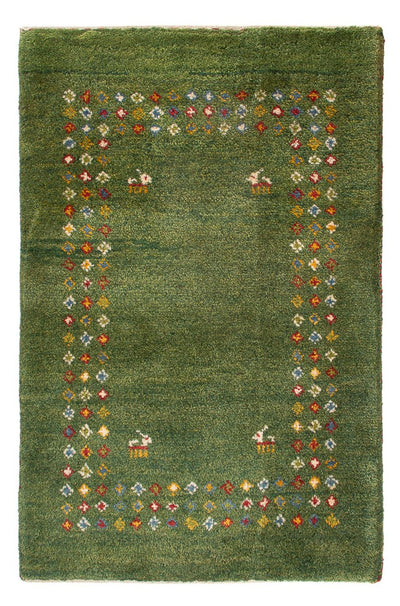 Gabbeh Persisch Teppich 62x89cm - Perserteppich Wollteppich