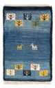 Gabbeh Teppich - Perser - 60 x 40 cm - mehrfarbig