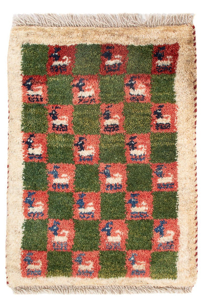 Gabbeh Persisch Teppich 40x60cm - Perserteppich Wollteppich