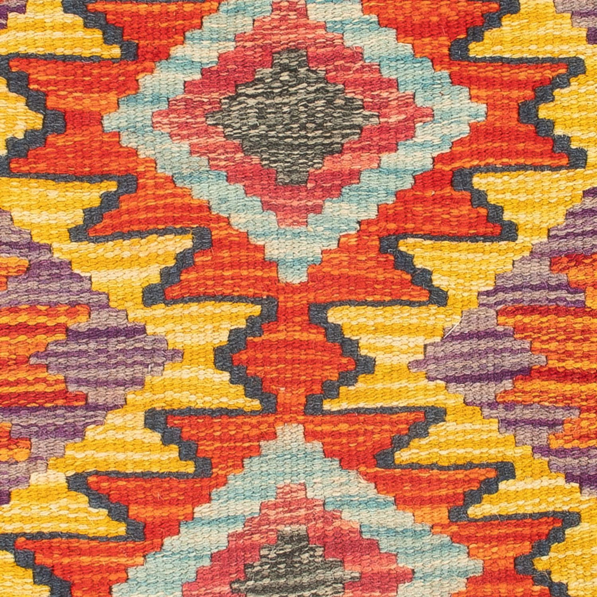 Kelim Teppich - Splash - 60 x 40 cm - mehrfarbig