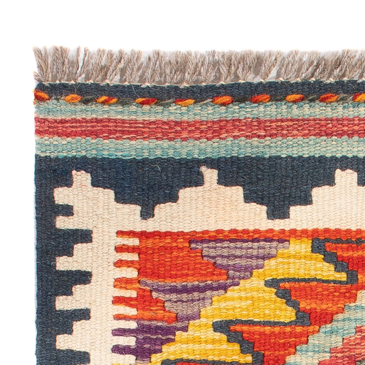 Kelim Teppich - Splash - 60 x 40 cm - mehrfarbig