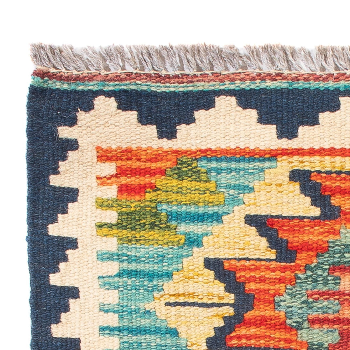 Kelim Teppich - Splash - 60 x 40 cm - mehrfarbig