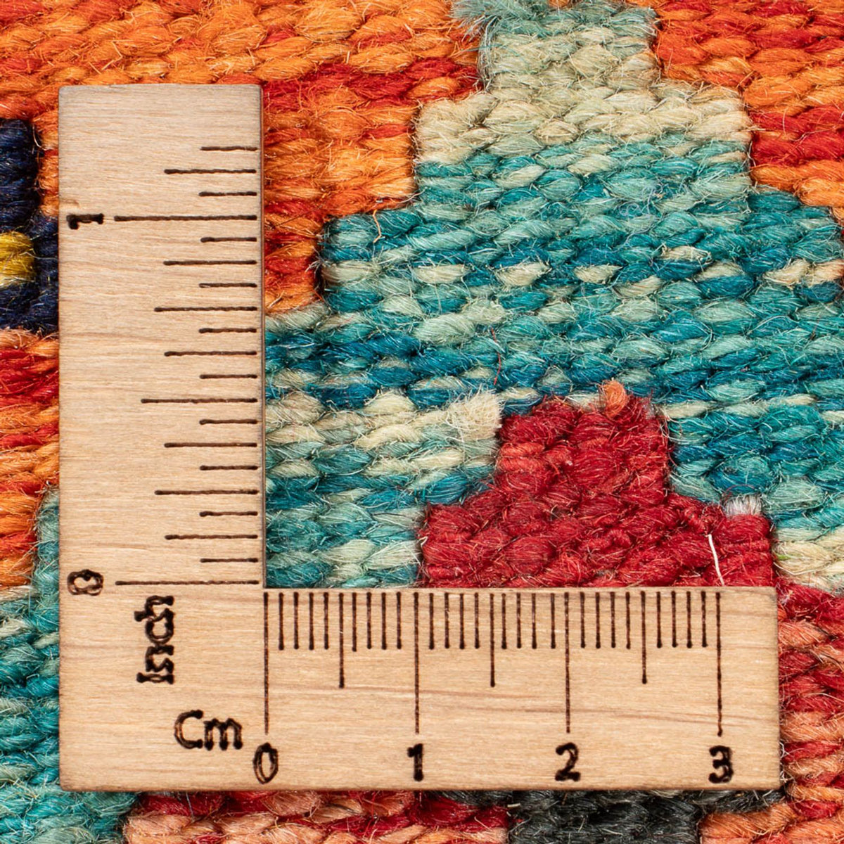 Kelim Teppich - Splash - 60 x 40 cm - mehrfarbig