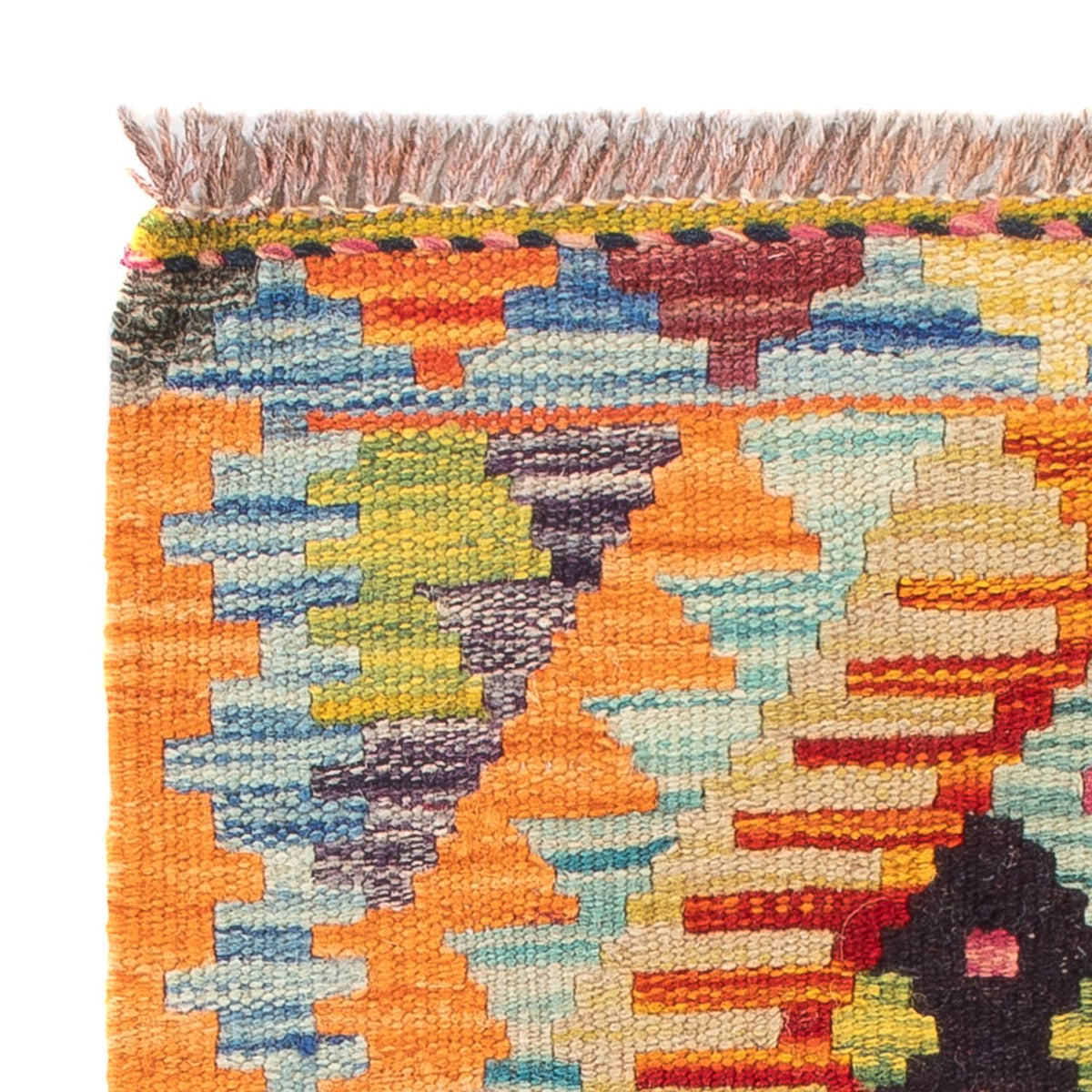 Kelim Teppich - Splash - 60 x 40 cm - mehrfarbig