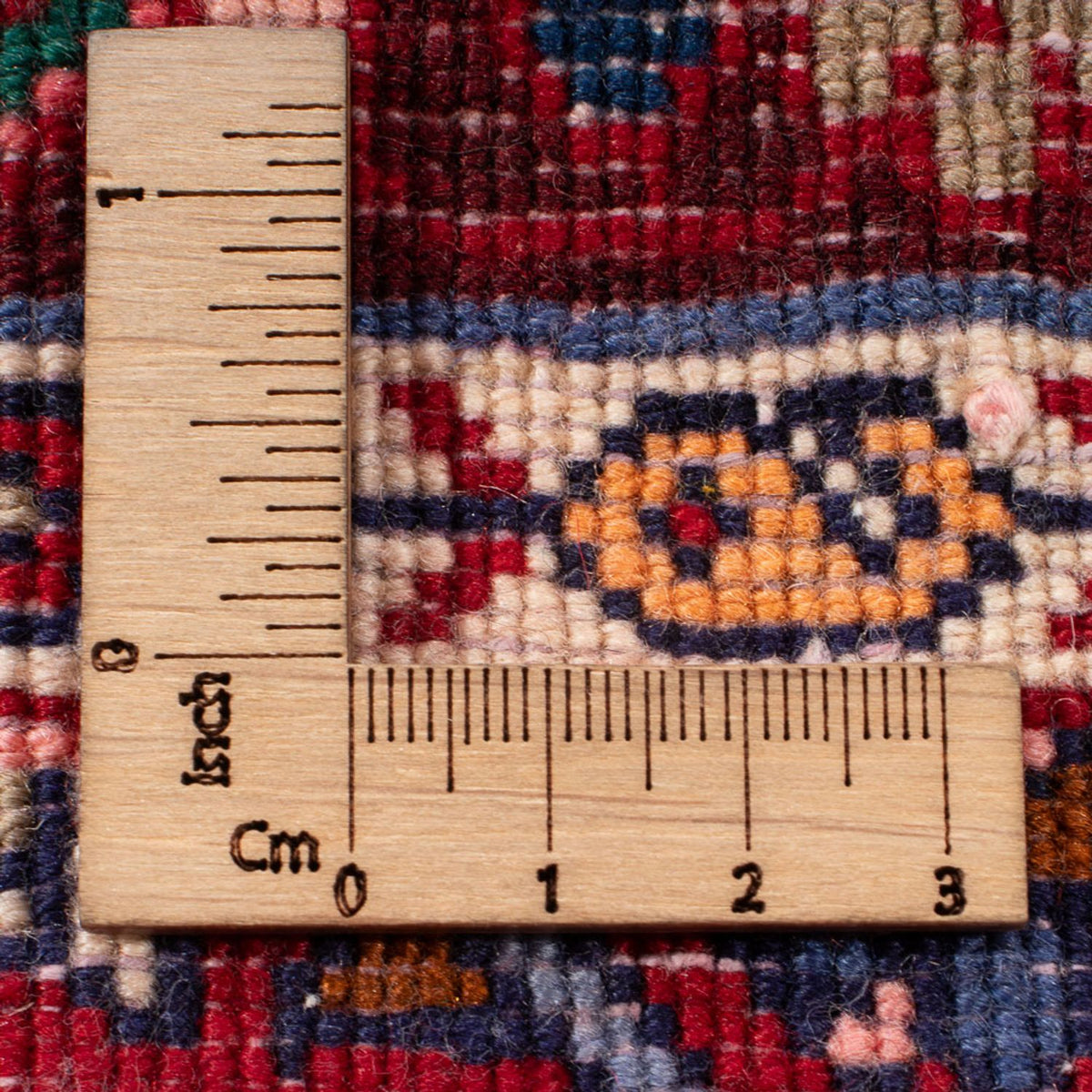 Perserteppich - Bidjar - 76 x 55 cm - bordeauxrot