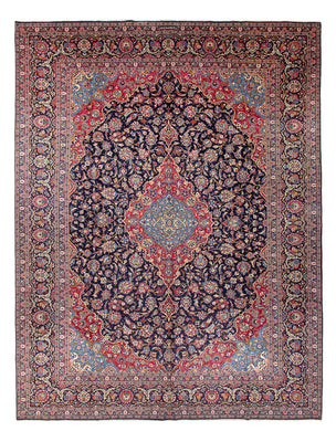 Perserteppich - Keshan - Antik - 410 x 298 cm - dunkelblau