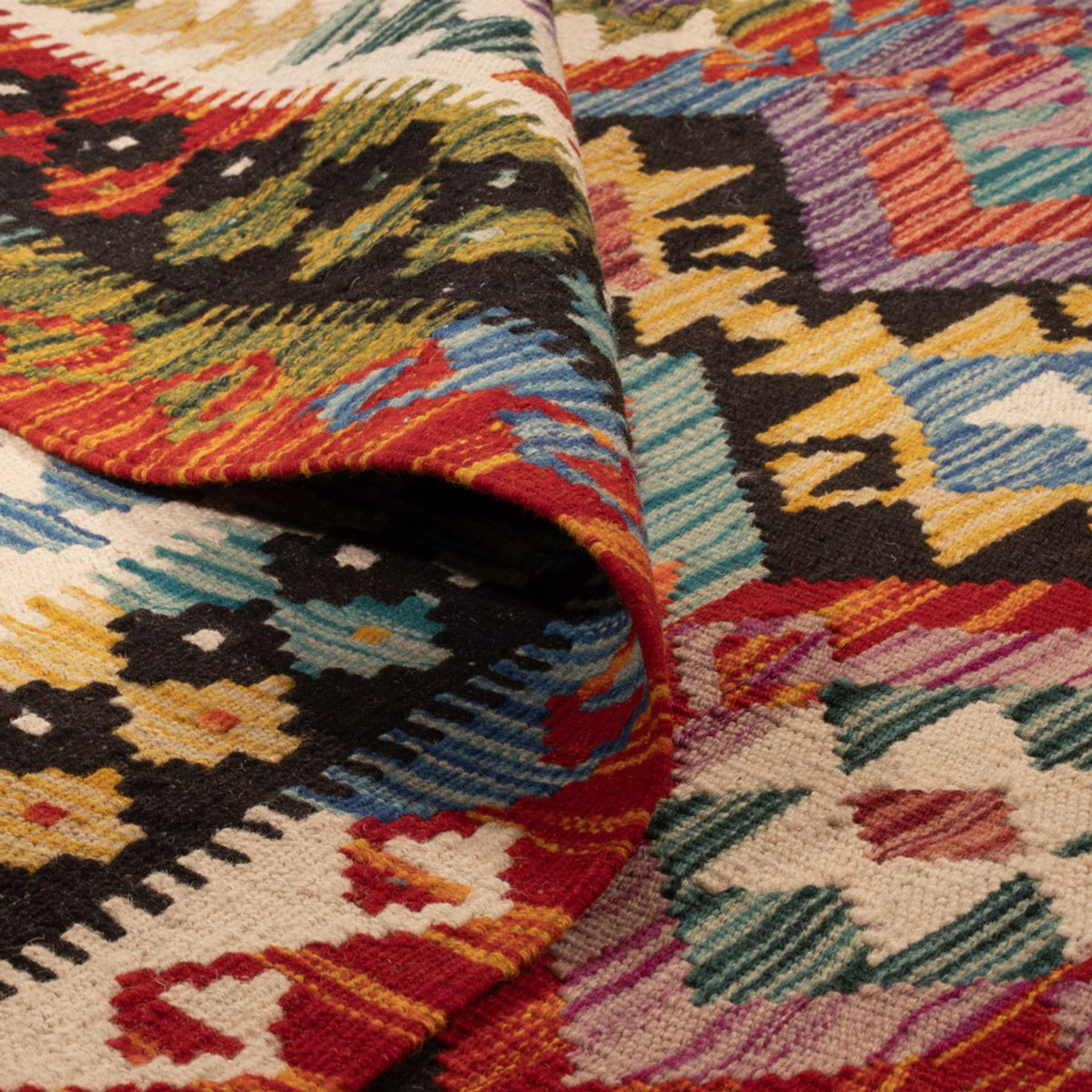 Kelim Teppich - Splash - 250 x 163 cm - mehrfarbig