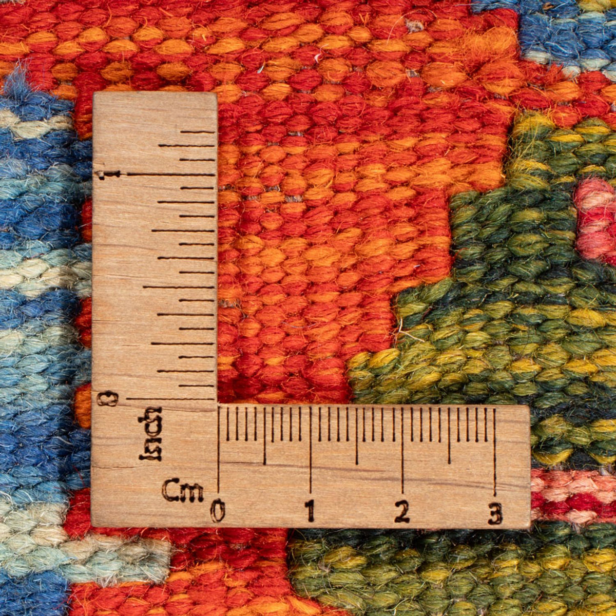 Kelim Teppich - Splash quadratisch  - 154 x 152 cm - mehrfarbig