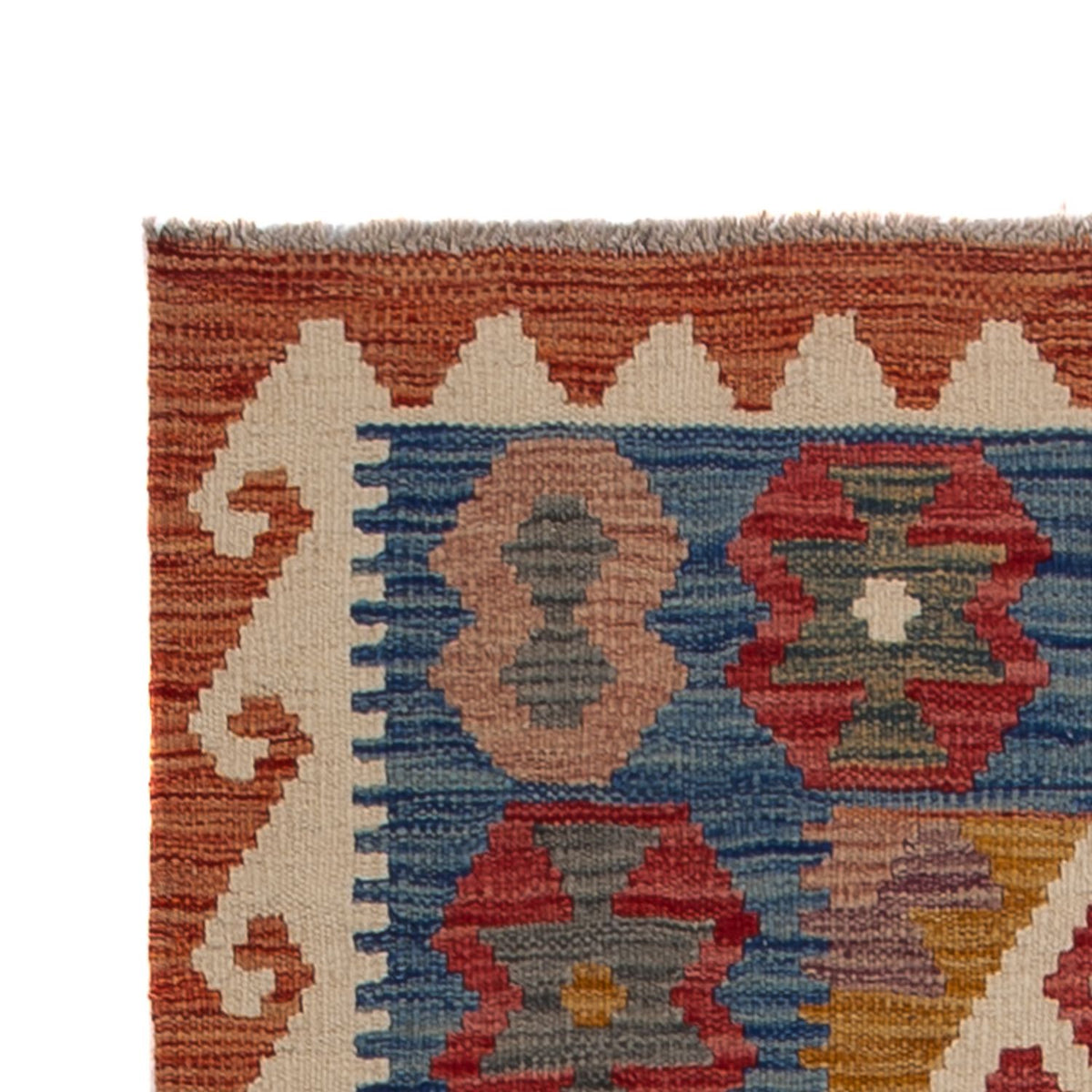 Läufer Kelim - Splash - 255 x 82 cm - mehrfarbig