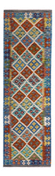 Läufer Kelim - Splash - 239 x 79 cm - mehrfarbig