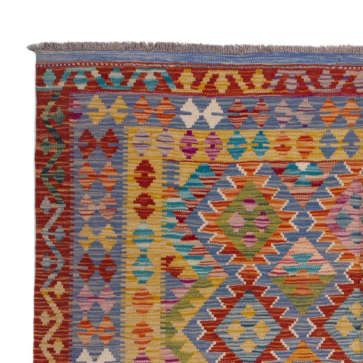 Kelim Teppich - Splash - 204 x 148 cm - mehrfarbig