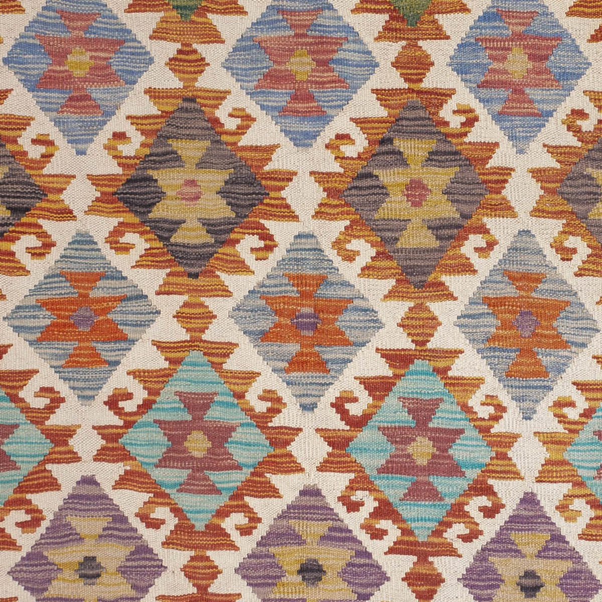 Kelim Teppich - Splash - 201 x 153 cm - mehrfarbig