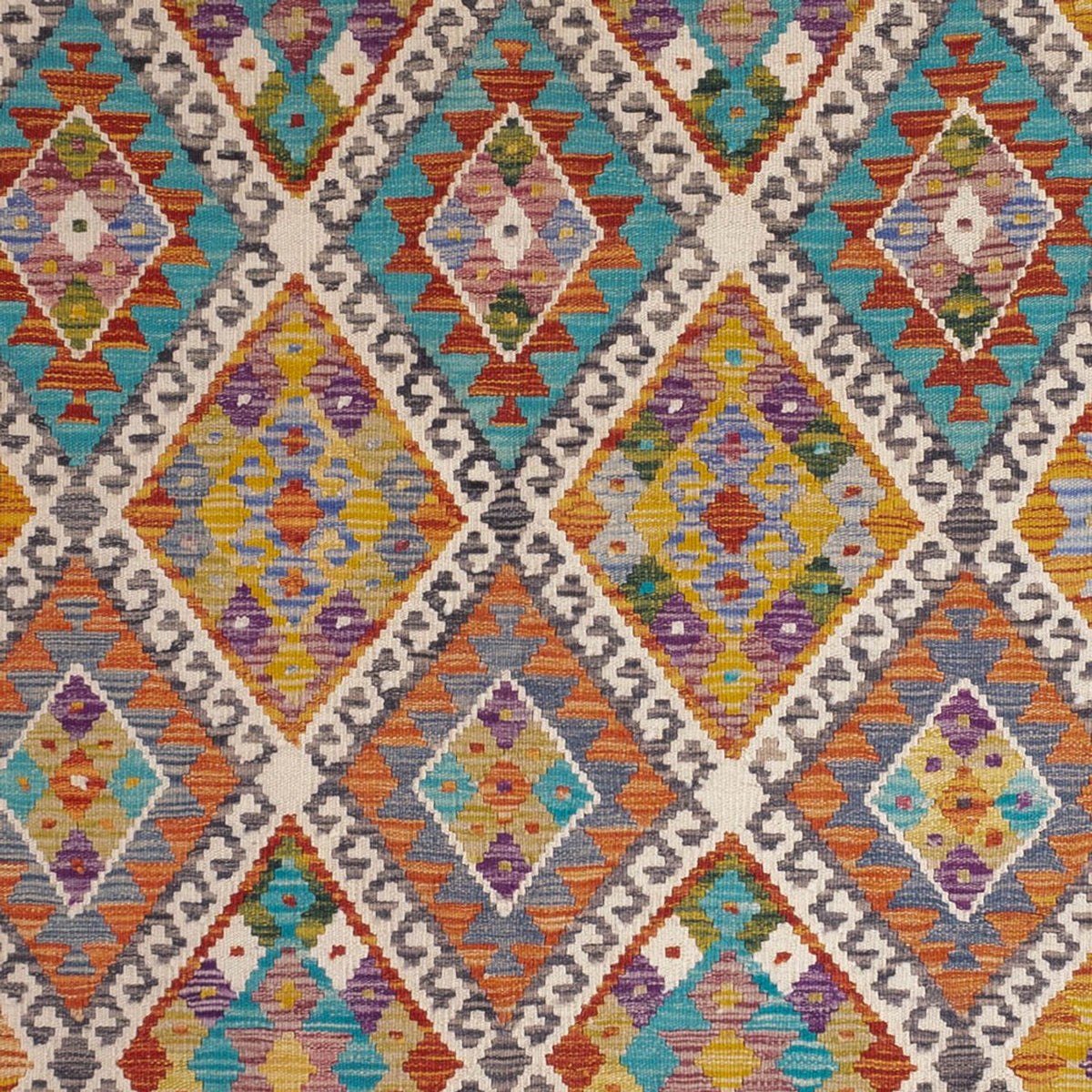 Kelim Teppich - Splash - 246 x 153 cm - mehrfarbig