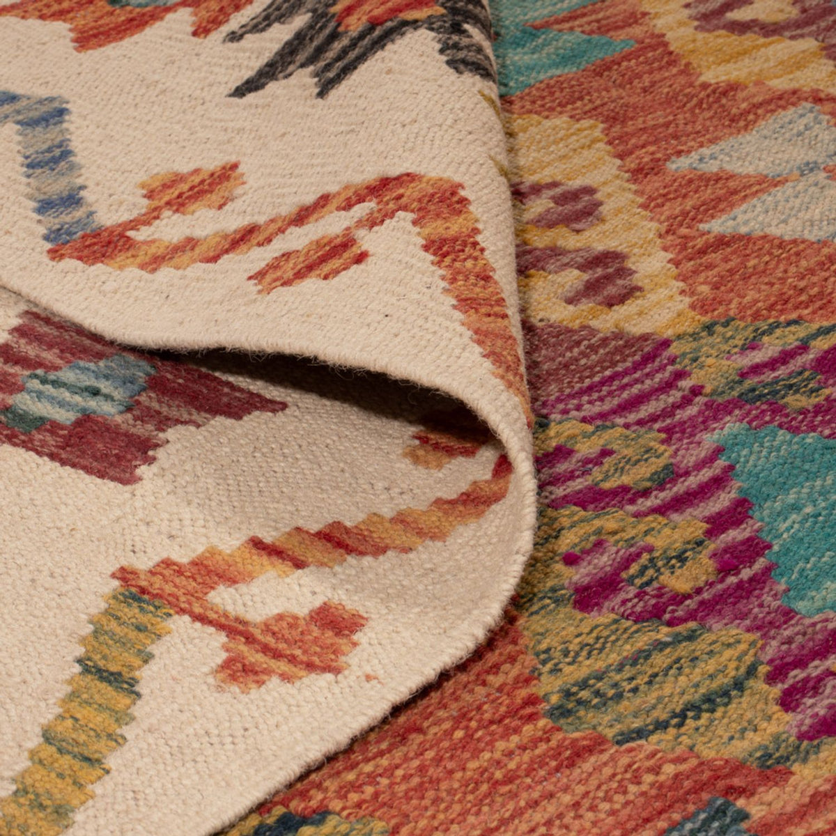 Kelim Teppich - Splash - 253 x 203 cm - mehrfarbig