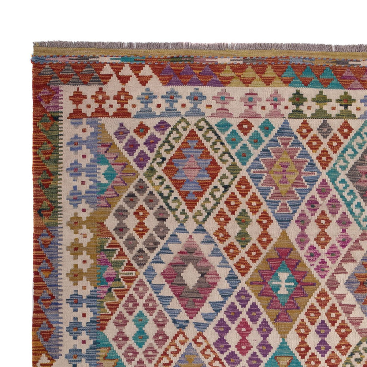 Kelim Teppich - Splash - 246 x 204 cm - mehrfarbig