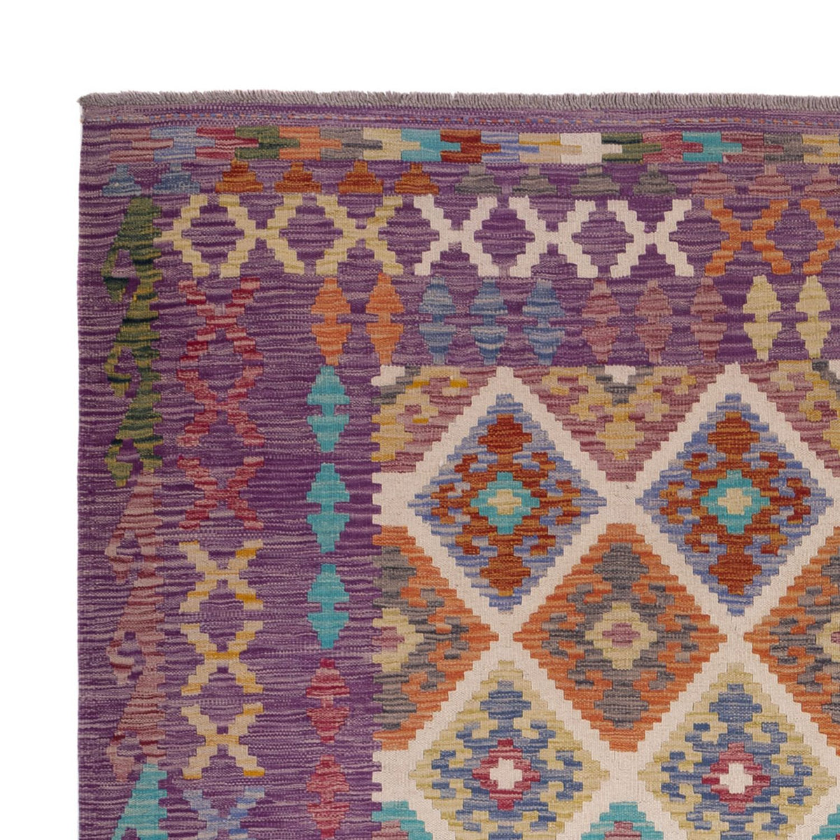 Kelim Teppich - Splash - 246 x 206 cm - mehrfarbig