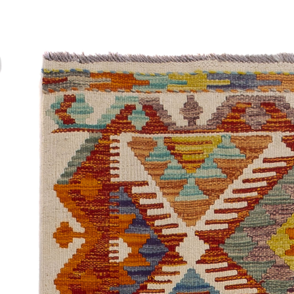 Läufer Kelim - Splash - 234 x 80 cm - mehrfarbig