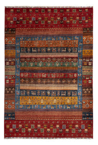 Gabbeh Teppich - Loribaft Perser - 244 x 176 cm - mehrfarbig