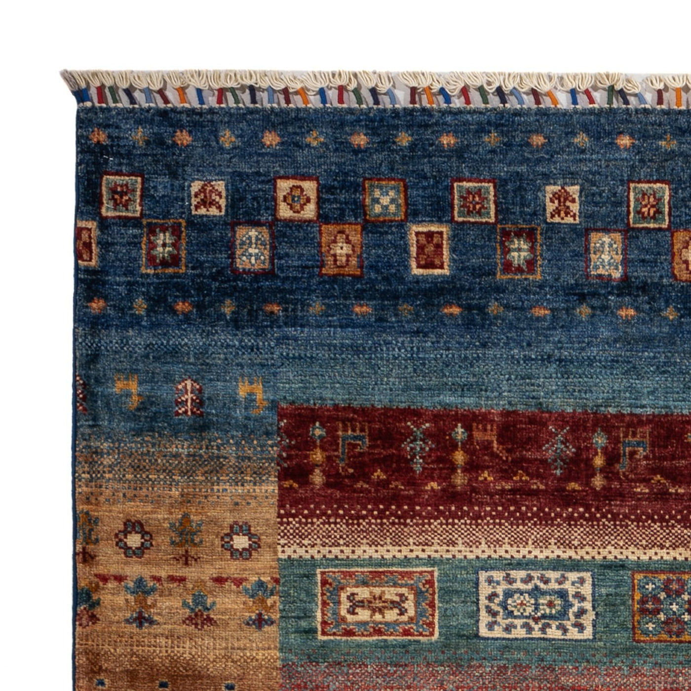 Gabbeh Teppich - Loribaft Perser - 183 x 131 cm - mehrfarbig