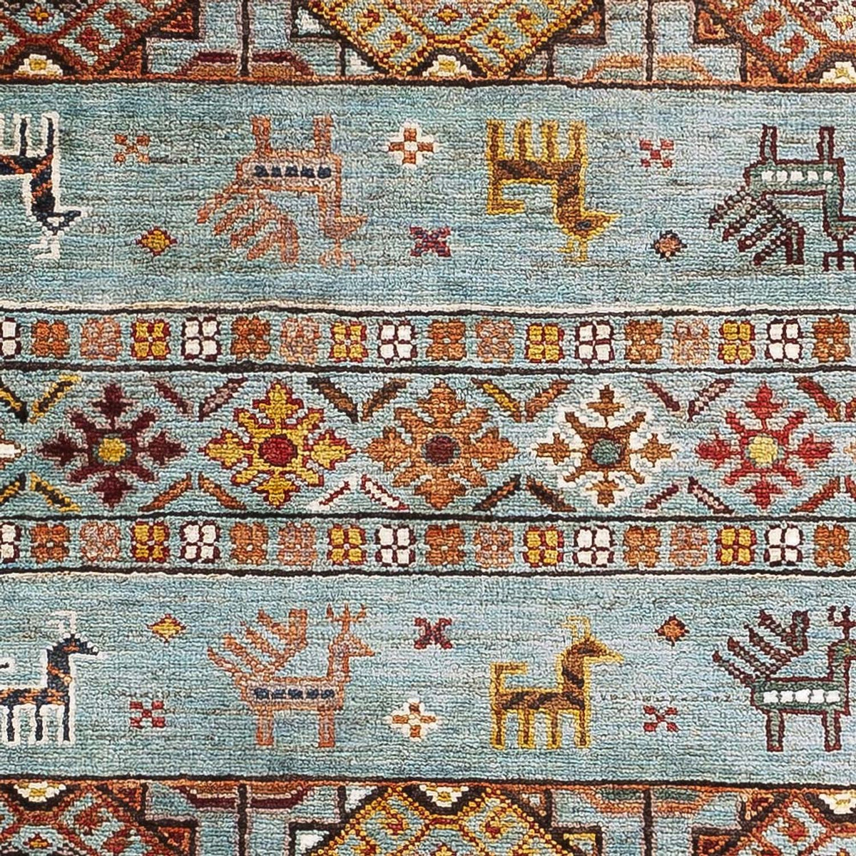 Ziegler Teppich - Ariana - 122 x 83 cm - hellblau