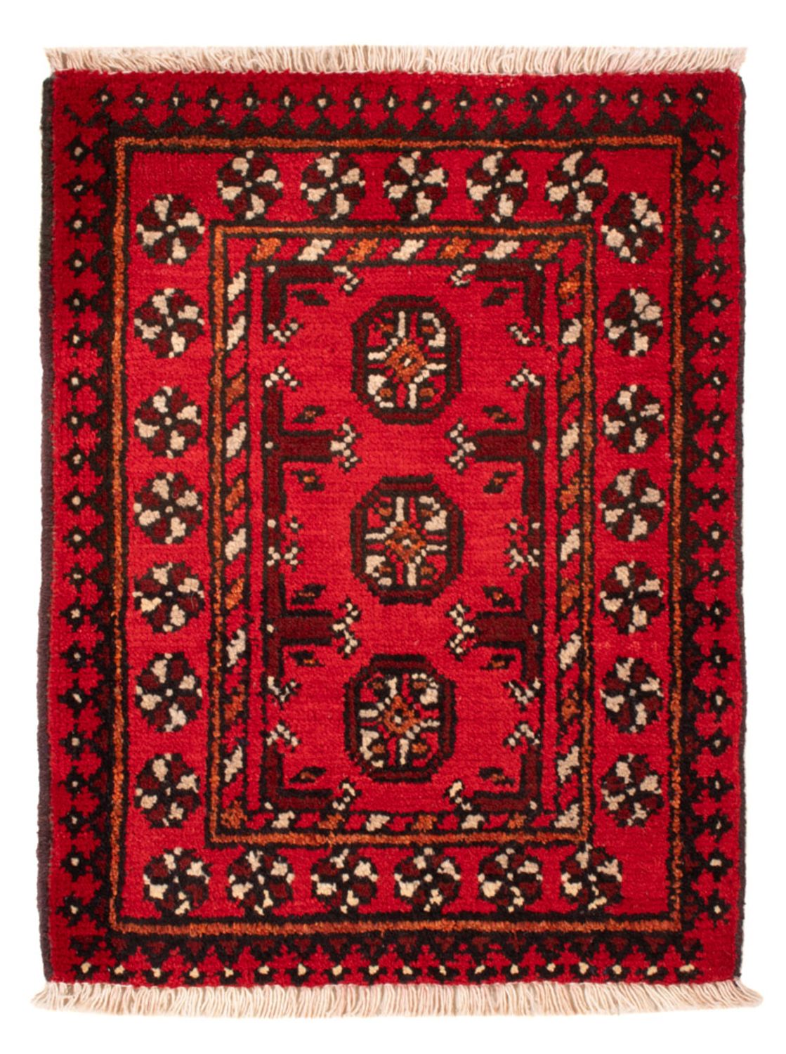 Afghan Teppich - Filpa - 65 x 51 cm - rot