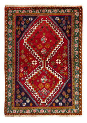 Perserteppich - Nomadic - 128 x 94 cm - rot