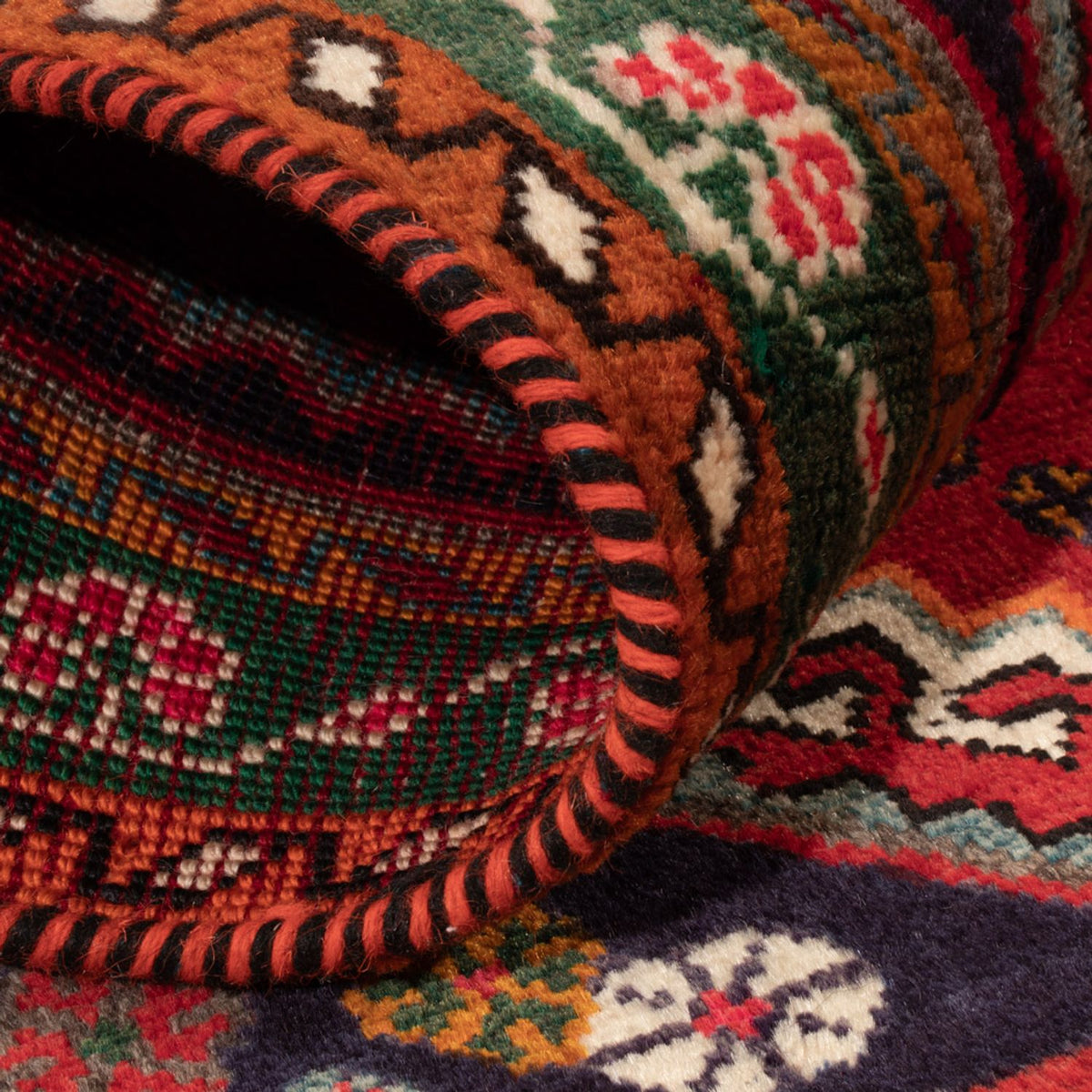 Perserteppich - Nomadic - 128 x 94 cm - rot