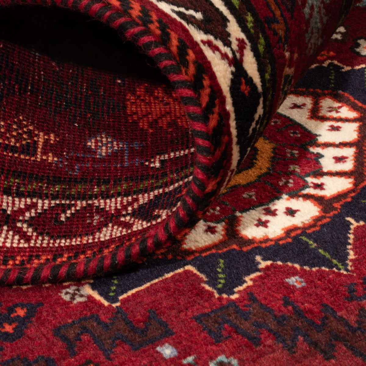 Perserteppich - Nomadic - 143 x 77 cm - dunkelrot