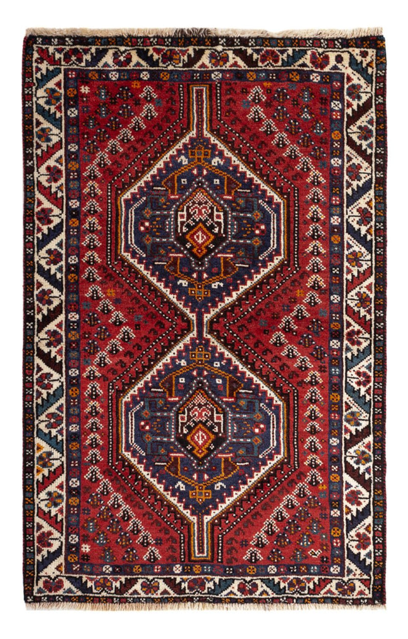 Perserteppich - Nomadic - 133 x 84 cm - dunkelrot