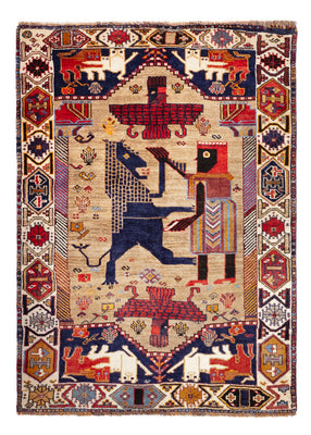 Perserteppich - Nomadic - 157 x 113 cm - mehrfarbig