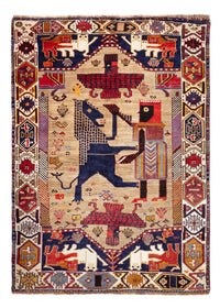 Perserteppich - Nomadic - 157 x 113 cm - mehrfarbig