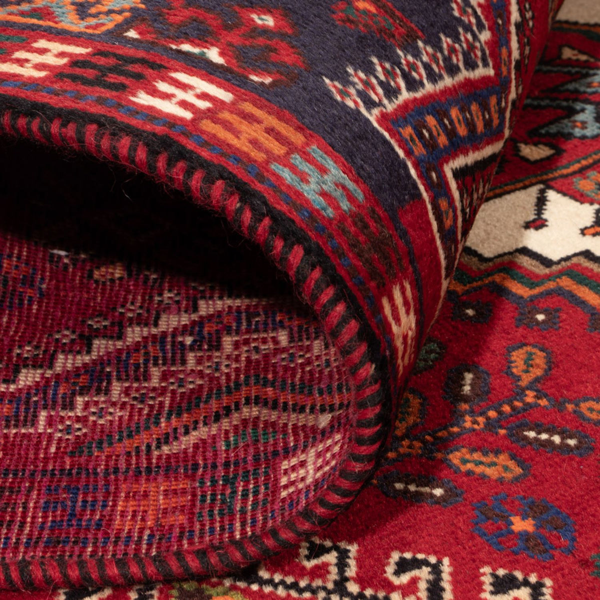 Perserteppich - Nomadic - 256 x 141 cm - dunkelrot