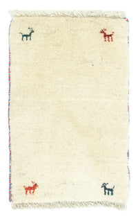 Gabbeh Teppich - Perser 60 x 40 cm - beige