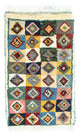 Gabbeh Teppich - Perser 60 x 40 cm - mehrfarbig