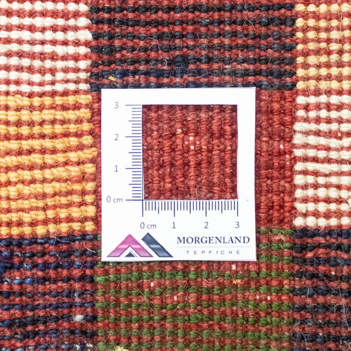 Gabbeh Teppich - Perser 60 x 40 cm - grün