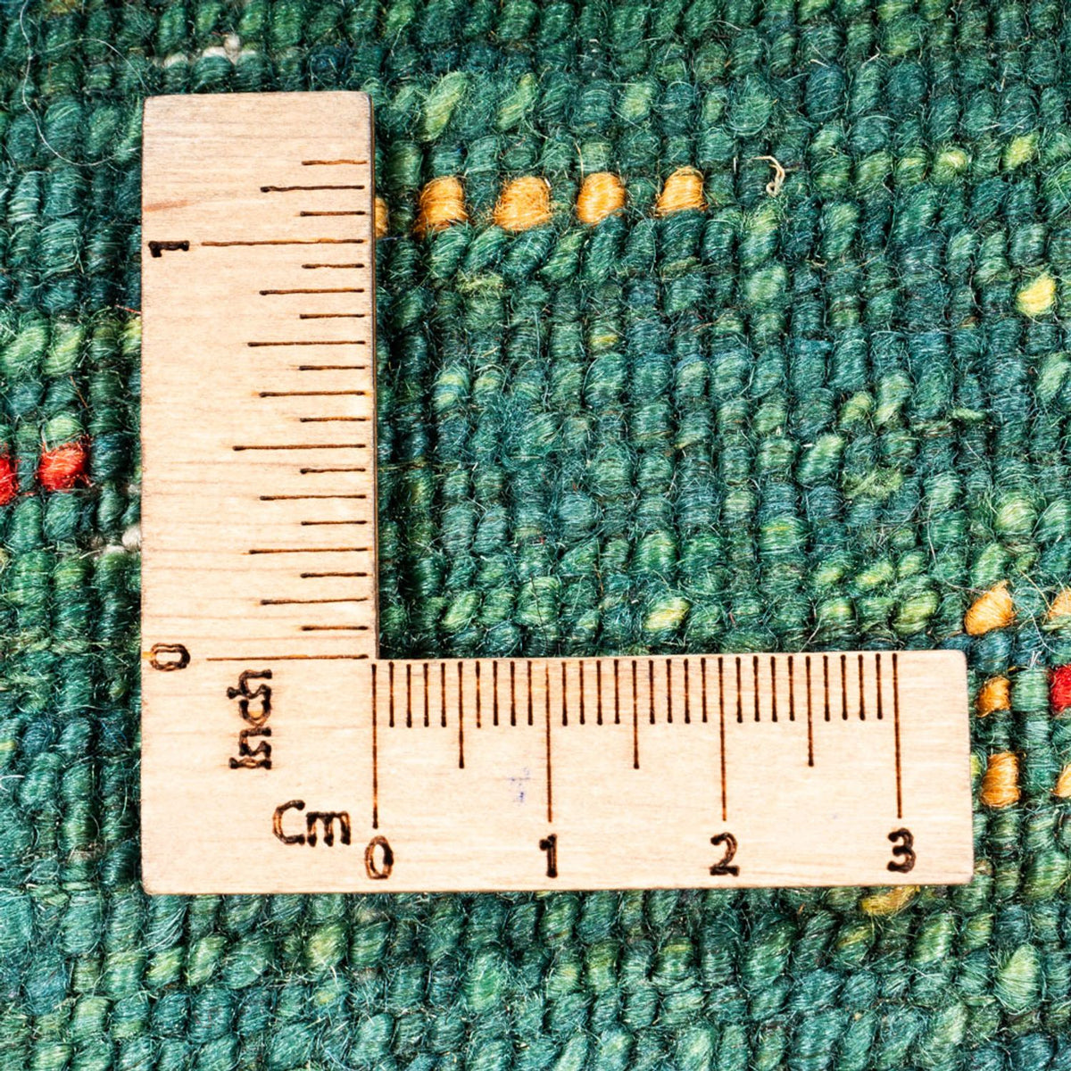 Gabbeh Teppich - Loribaft Perser - 139 x 99 cm - grün