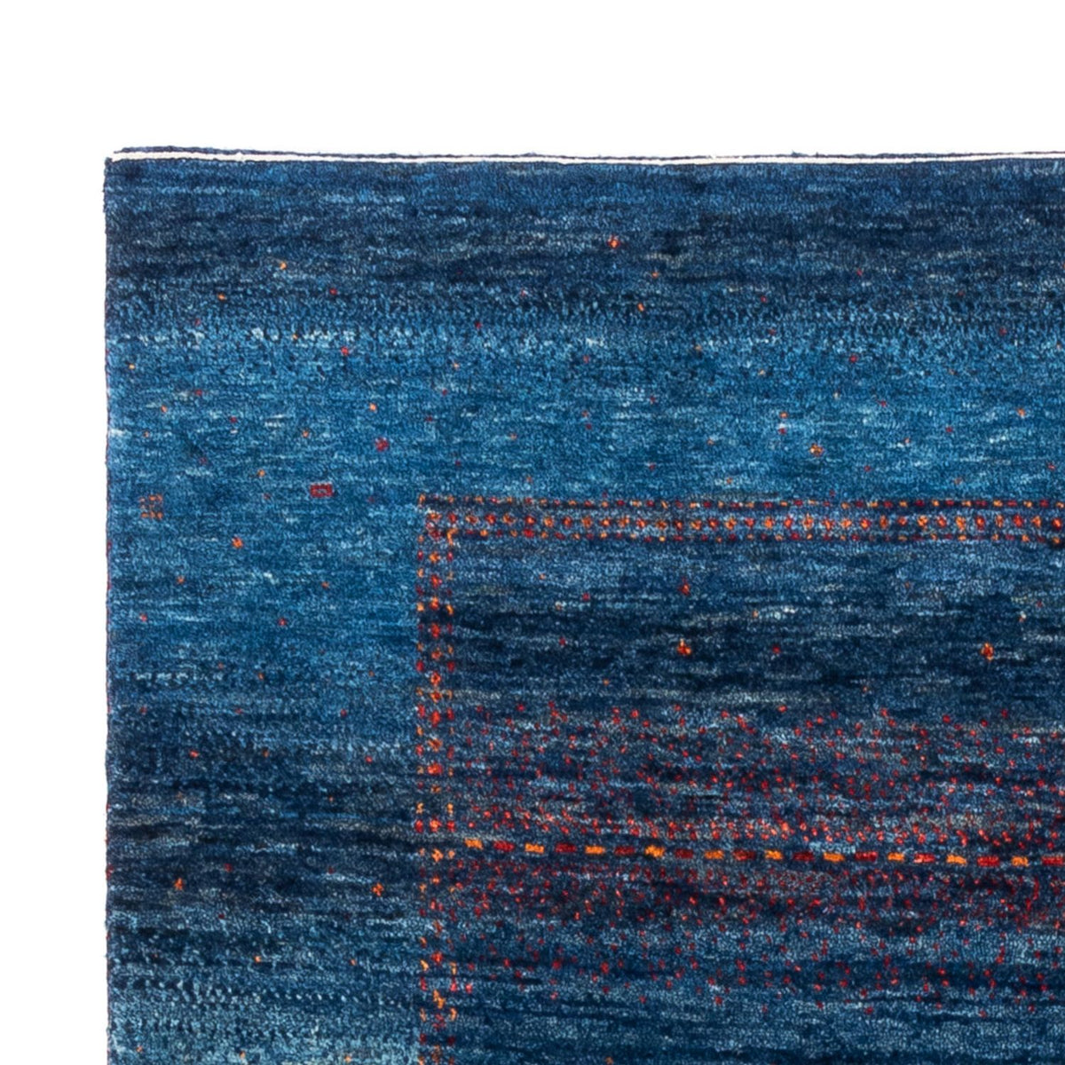 Gabbeh Teppich - Loribaft Perser - 190 x 128 cm - blau