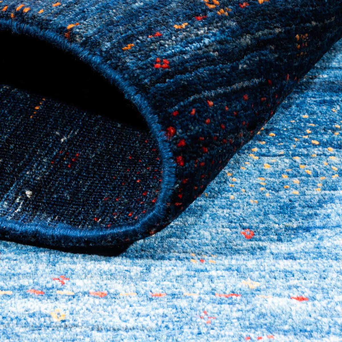 Gabbeh Teppich - Loribaft Perser - 171 x 116 cm - blau