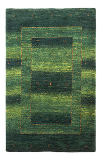 Gabbeh Teppich - Loribaft Perser - 134 x 85 cm - grün