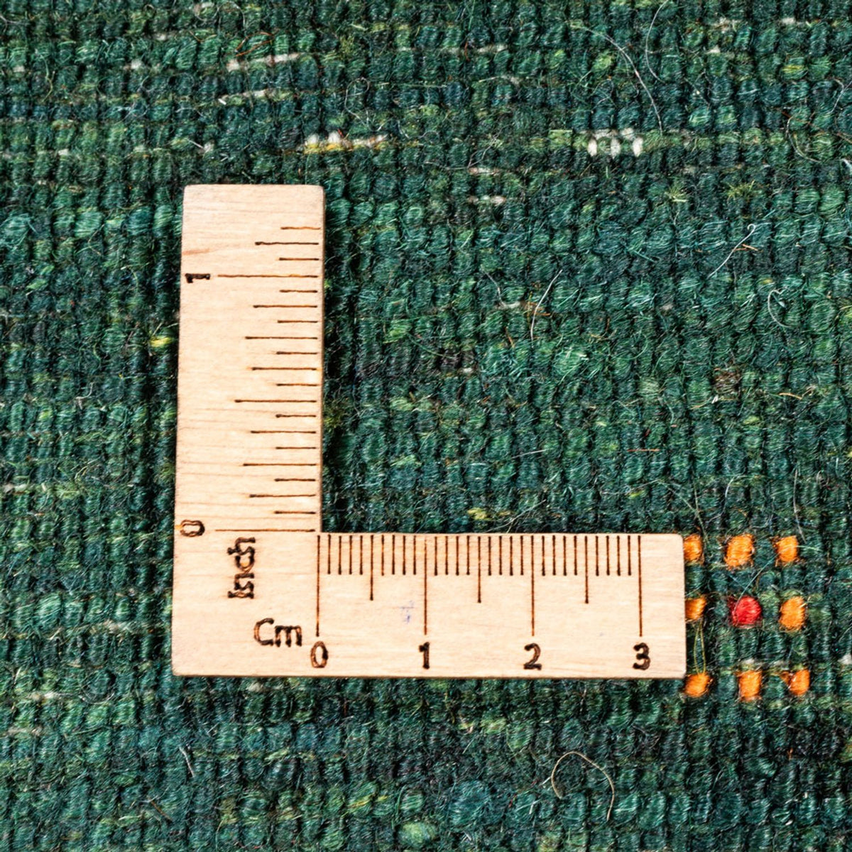 Gabbeh Teppich - Loribaft Perser - 134 x 85 cm - grün