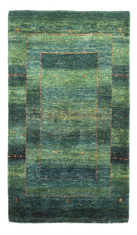 Gabbeh Teppich - Loribaft Perser - 135 x 83 cm - grün