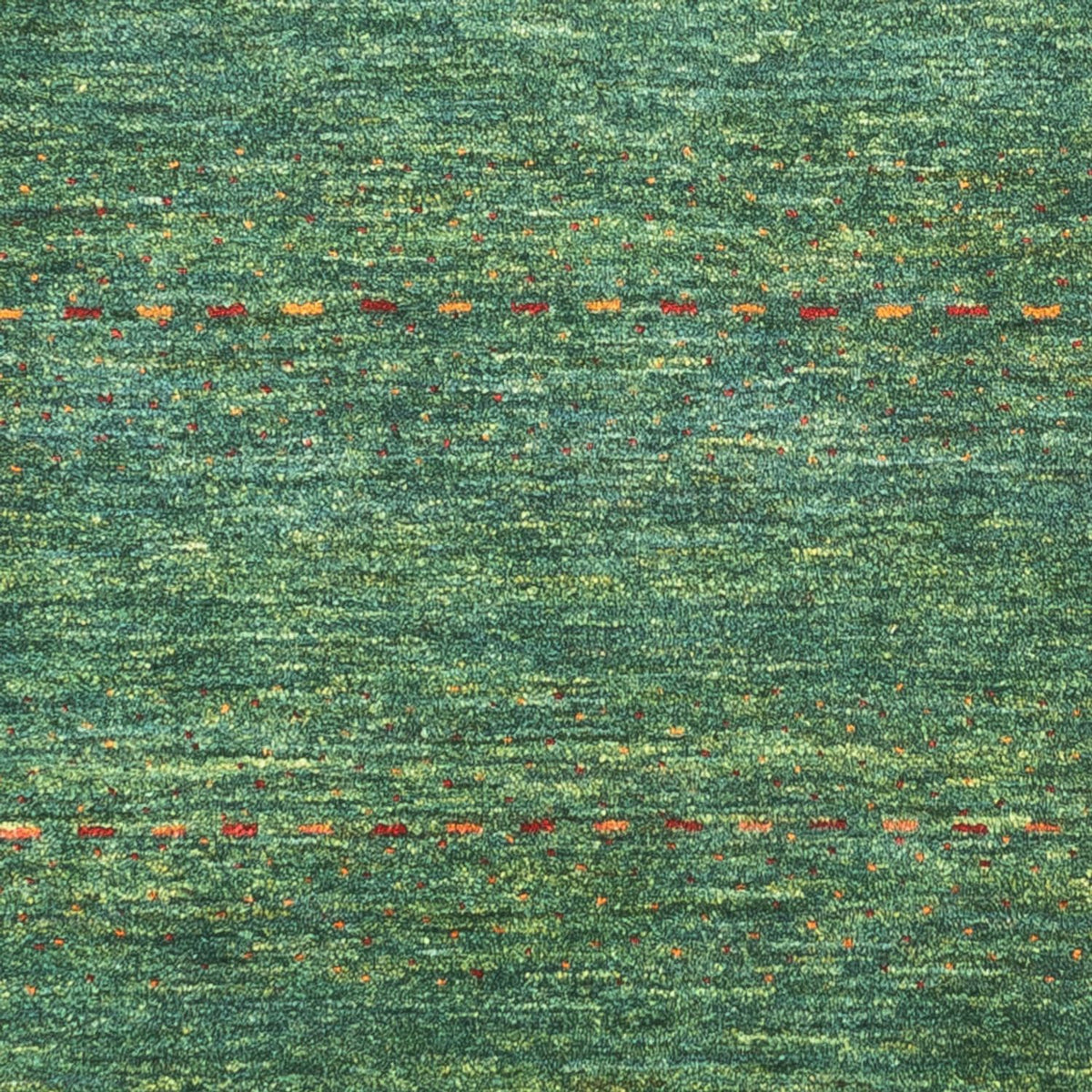 Gabbeh Teppich - Loribaft Perser - 140 x 70 cm - grün