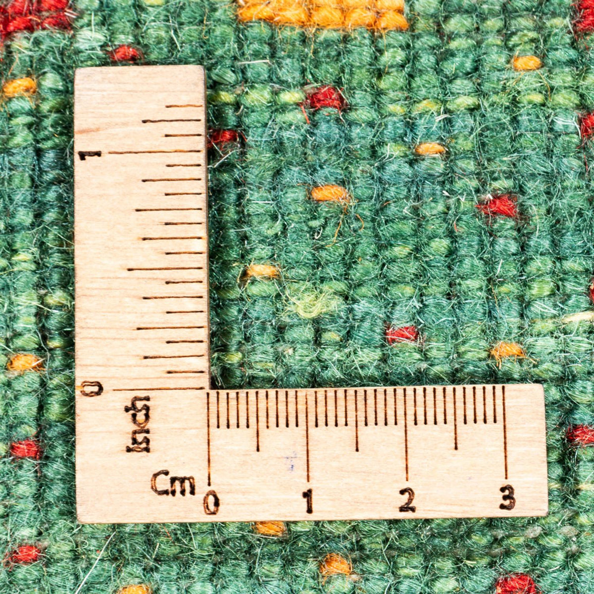 Gabbeh Teppich - Loribaft Perser - 140 x 70 cm - grün