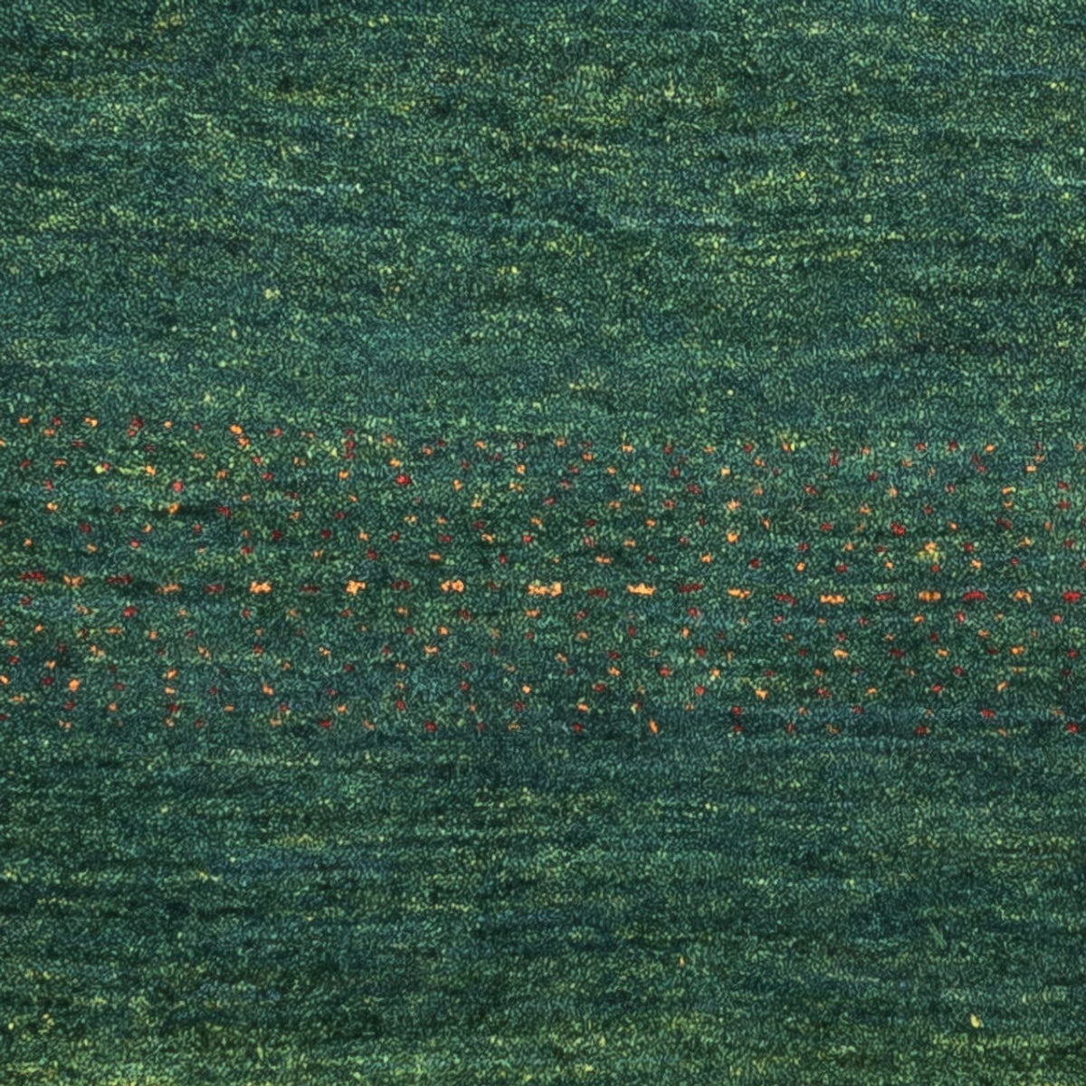 Gabbeh Teppich - Loribaft Perser - 126 x 78 cm - grün