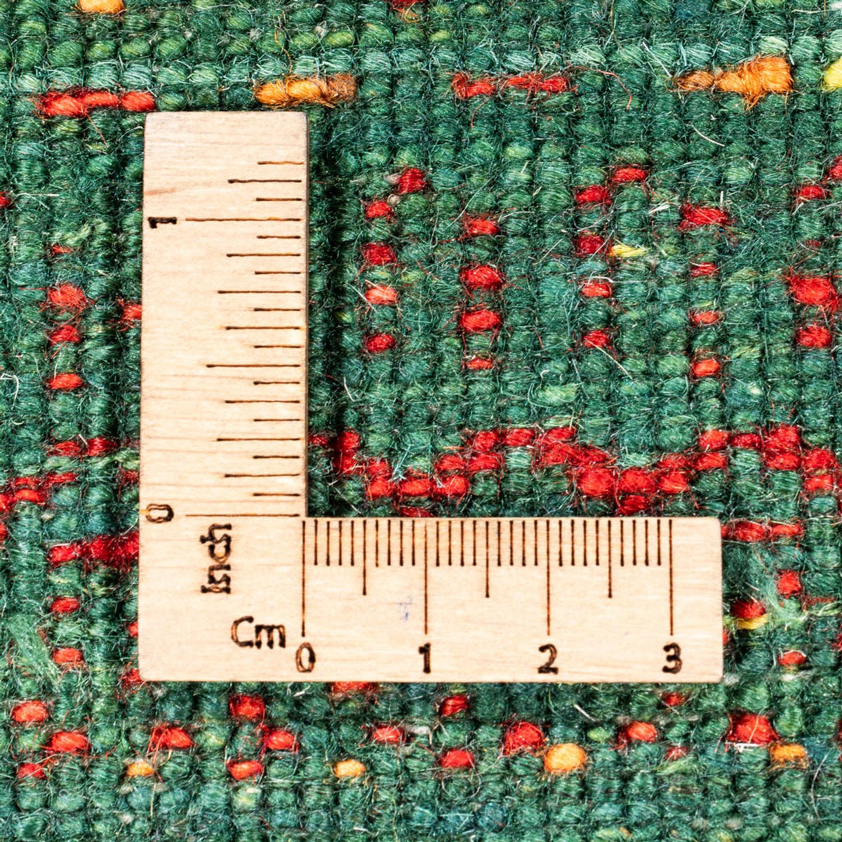 Gabbeh Teppich - Loribaft Perser - 126 x 78 cm - grün